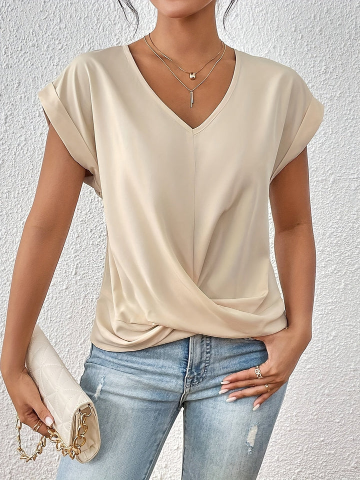 Zoe - La Camiseta Casual con Escote Corazón