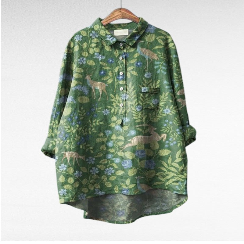 Mireva - Blusa Vintage Elegante