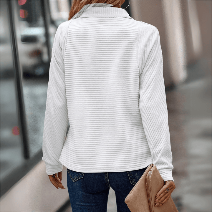 Jenica | Suéter Chic de Media Cremallera