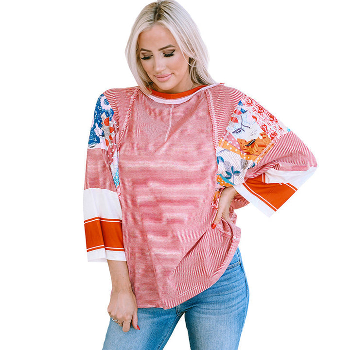 BAILEY™ – Top Batwing de Parchwork Ligero