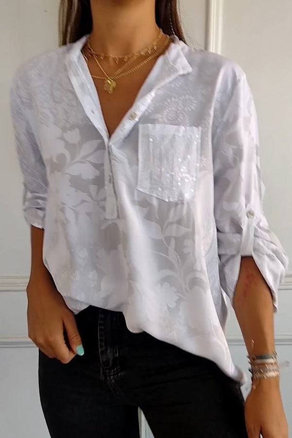 Pauline | Top Elegante de Lentejuelas
